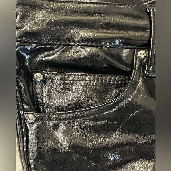 Daang Goodman Tripp NYC Black Pants Size 30/11 PVC Vinyl **FLAWS SEE PHOTOS** - Picture 3 of 12